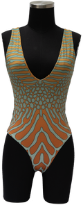 AGUA ORNATE COWFISH/YELLOW BOX FISH REVERSIBLE ONE PIECE
