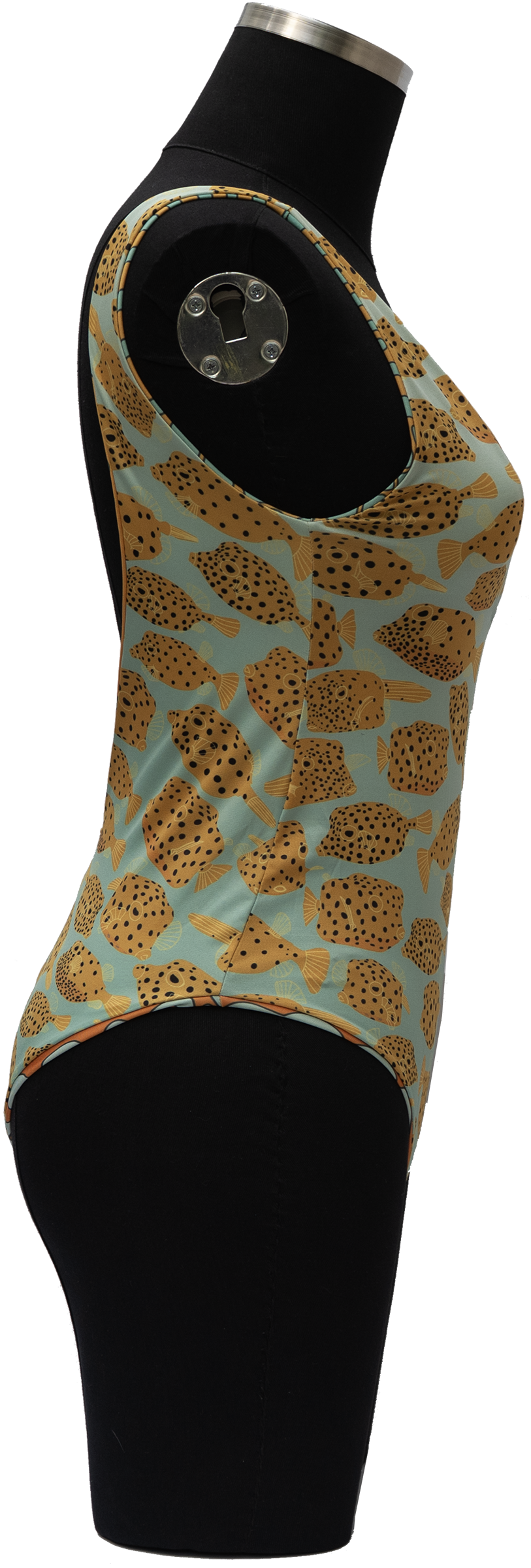 AGUA ORNATE COWFISH/YELLOW BOX FISH REVERSIBLE ONE PIECE