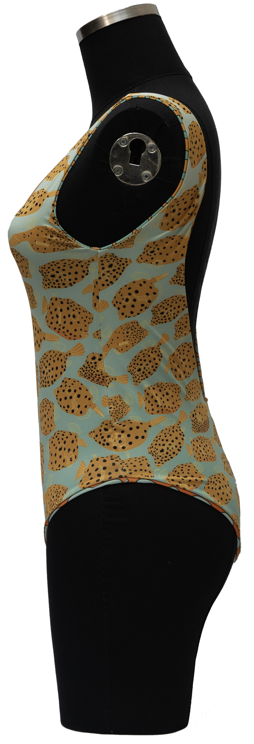AGUA ORNATE COWFISH/YELLOW BOX FISH REVERSIBLE ONE PIECE