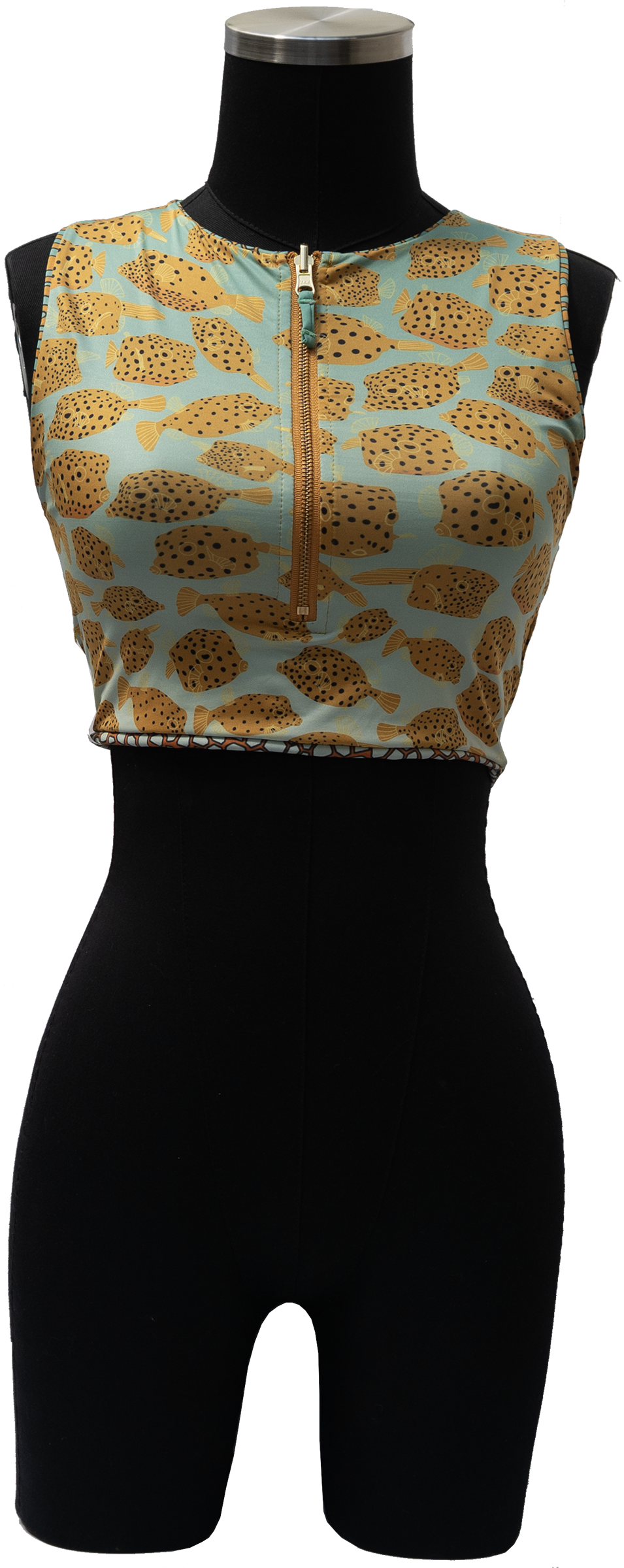 ARROYO ORNATE COWFISH/YELLOW BOX FISH REVERSIBLE TOP