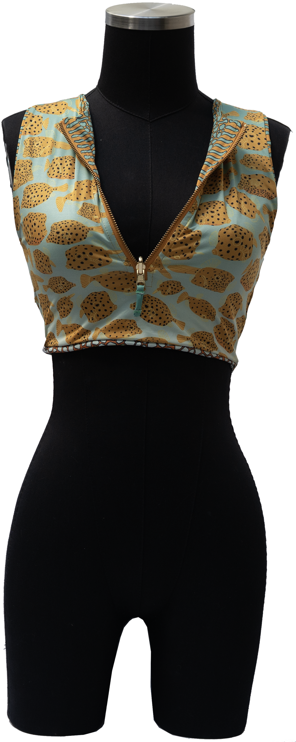 ARROYO ORNATE COWFISH/YELLOW BOX FISH REVERSIBLE TOP