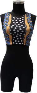 CASCADA BLUE BOX FISH REVERSIBLE TOP