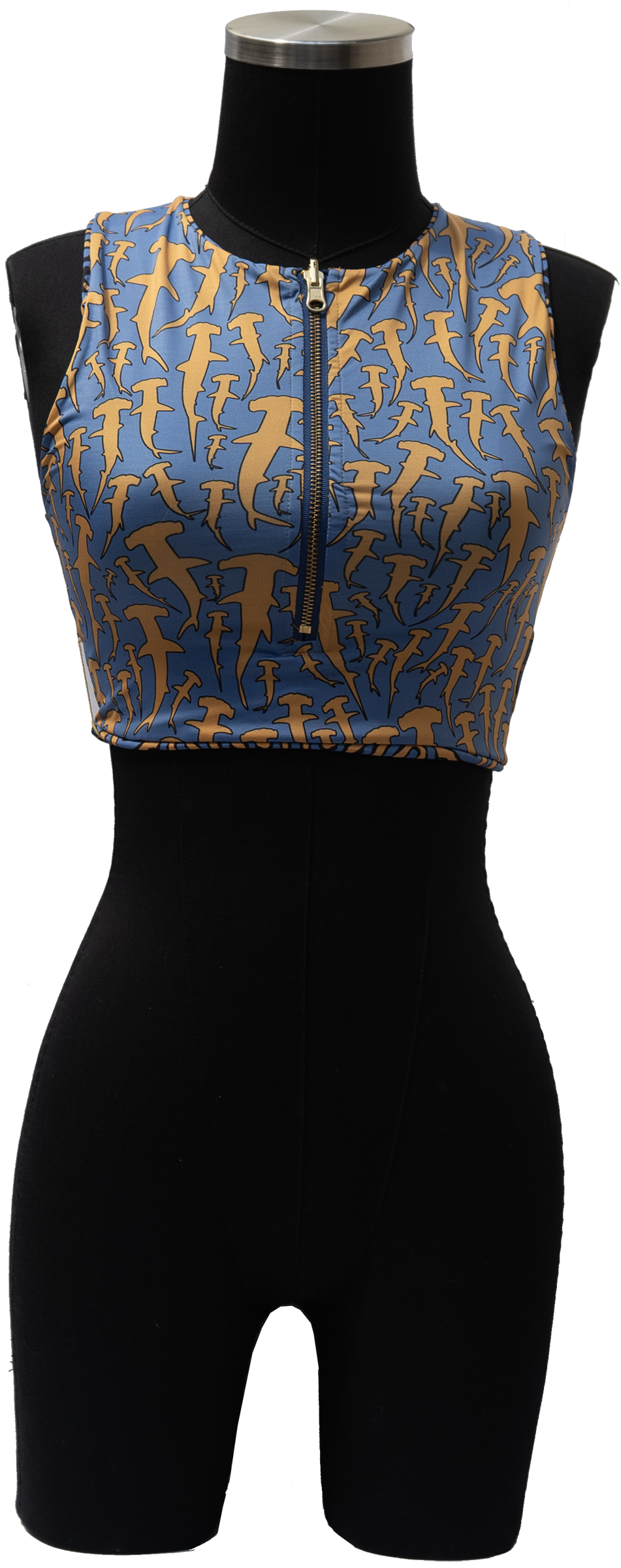 ARROYO HAMMERHEAD SHARK/MAP PUFFERFISH REVERSIBLE TOP