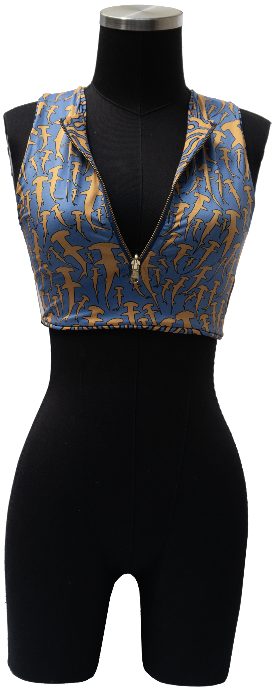 ARROYO HAMMERHEAD SHARK/MAP PUFFERFISH REVERSIBLE TOP