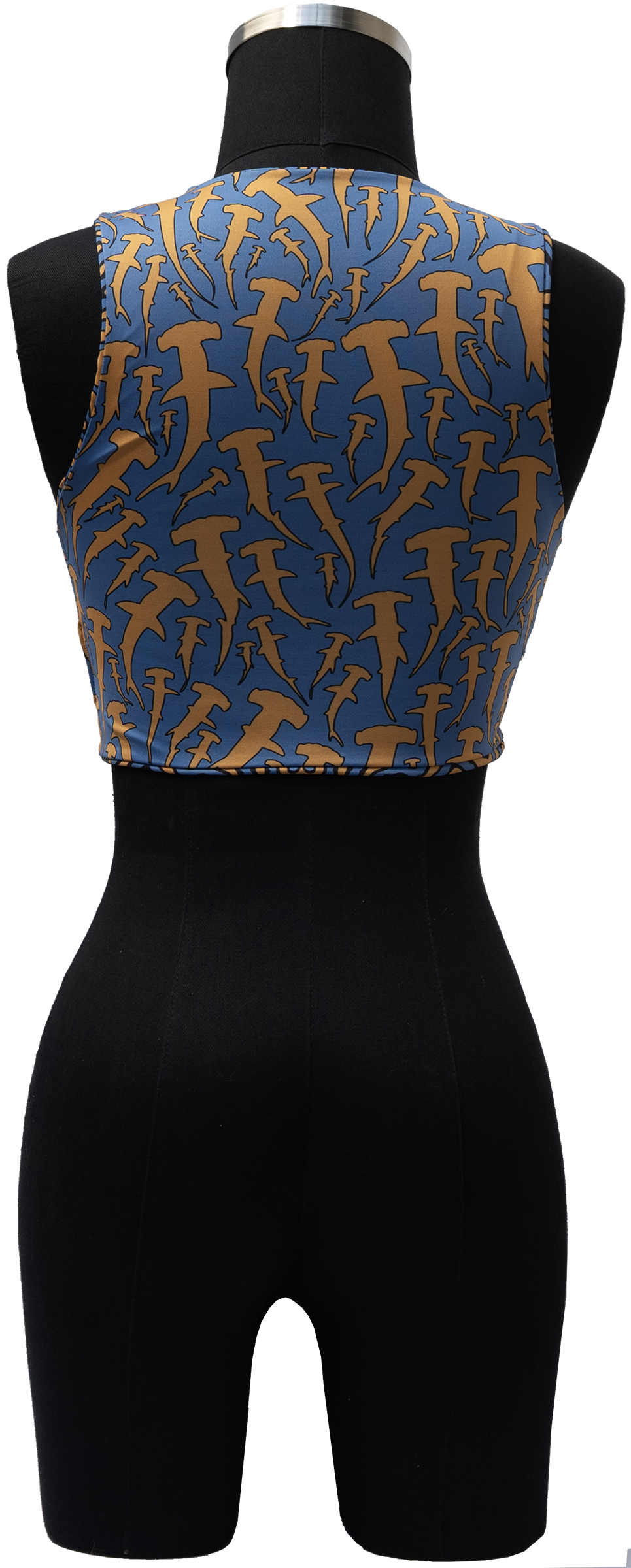 ARROYO HAMMERHEAD SHARK/MAP PUFFERFISH REVERSIBLE TOP